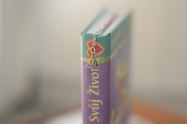 ﻿Stříbrná hliníková záložka do knihy-Harry Potter 4