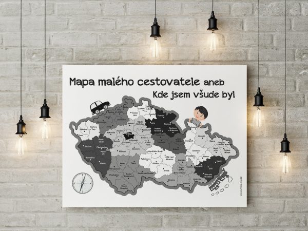 Cestovatelská mapa ČR pro děti - KLUK (skandi) 3