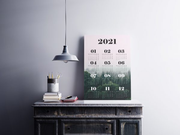 Kalendář na rok 2021 - A4 - les