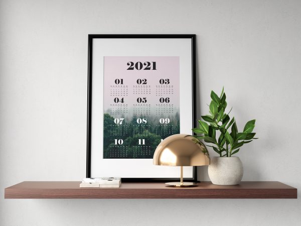 Kalendář na rok 2021 - A4 - les 4