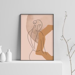 Abstraktní/minimalistický plakát silueta - 7