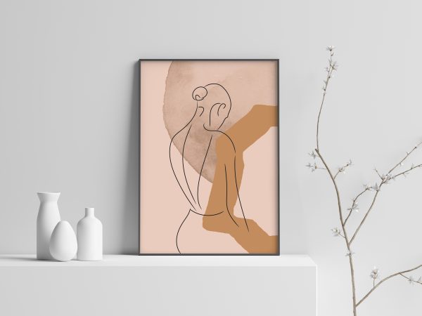 Abstraktní/minimalistický plakát silueta - 7