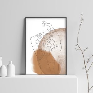 Abstraktní/minimalistický plakát silueta - 9
