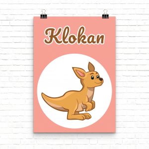 Plakát pro děti - Klokan