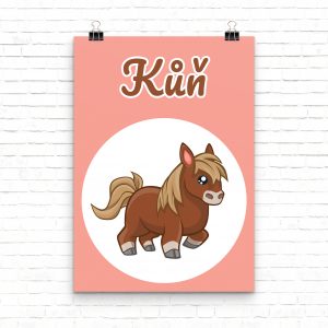 Plakát pro děti - Kůň