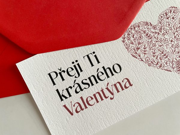 červená obálka_Valentýnské přání_AMstore
